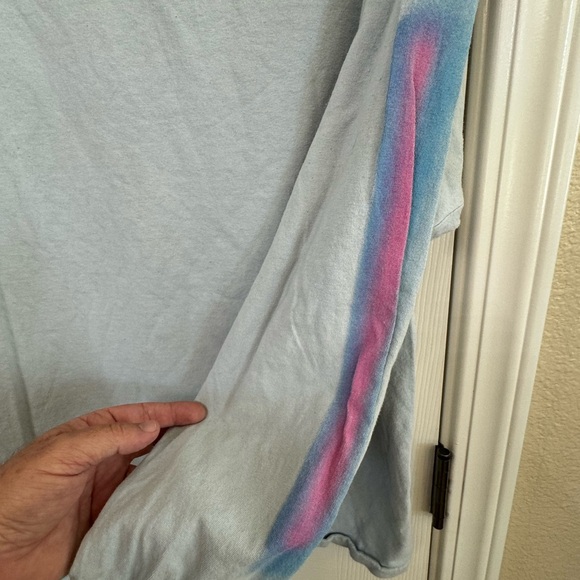 Light Blue Deja Vu Quatre Cent Quinze Urban Outfitters Long Sleeve XL T-Shirt - Picture 5 of 6